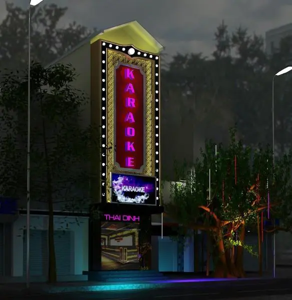 Thiết Kế Biển Hiệu Quán Karaoke