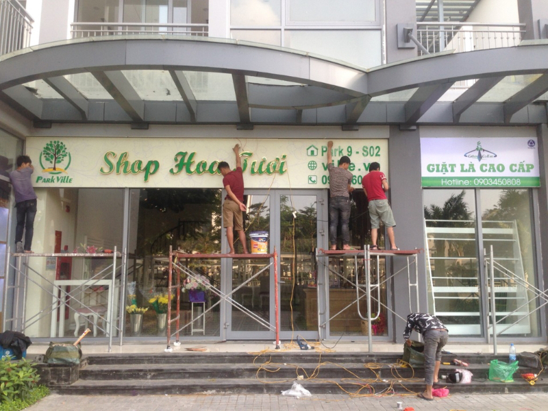 Thiết Kế Bảng Hiệu Cửa Hàng Hoa Đẹp & Sáng Tạo