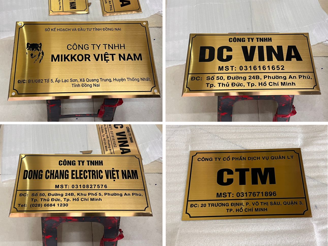 Thiết Kế Bảng Công Ty Inox