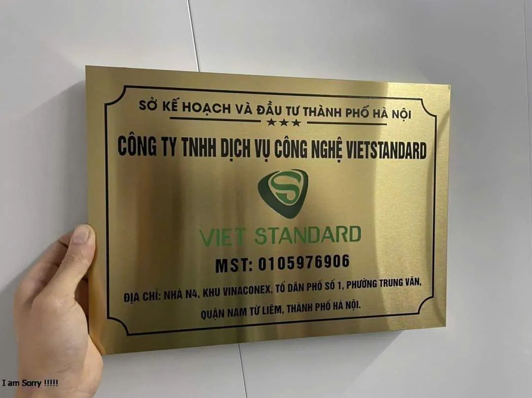 Thiết Kế Bảng Công Ty Inox