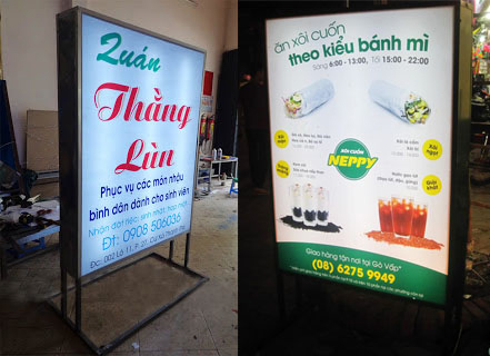 Thiết Kế Hộp Đèn LED Quảng Cáo Đẹp
