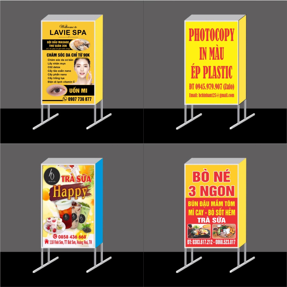 Thiết Kế Hộp Đèn LED Quảng Cáo Đẹp