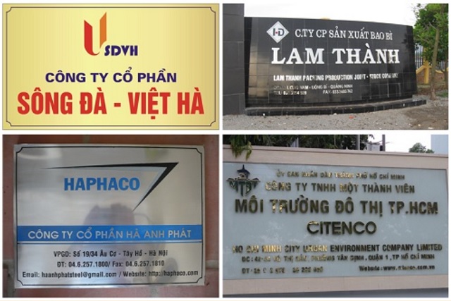 Thi Công Bảng Hiệu Công Ty Nhỏ