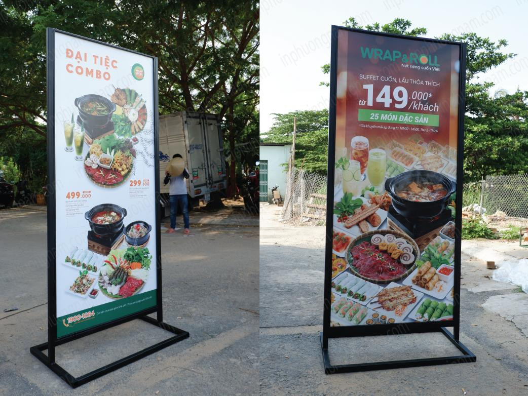 Thi Công Standee Chân Sắt TP.HCM