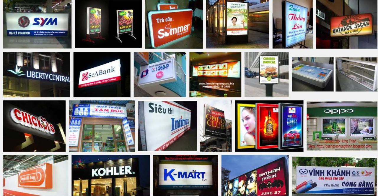Thiết Kế Biển Quảng Cáo Đèn