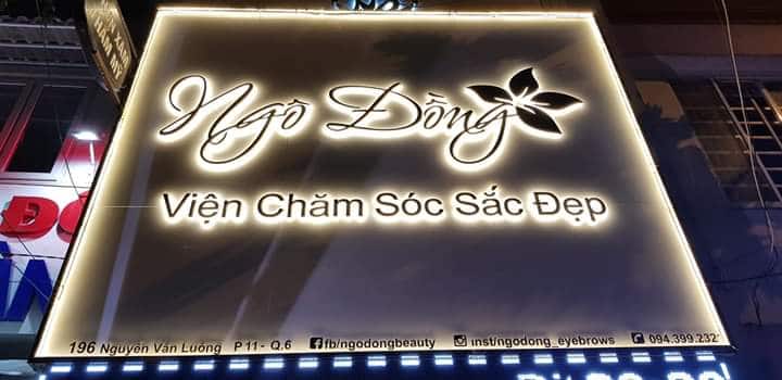 Mẫu Bảng Hiệu Chữ Nổi Sáng Mặt Đẹp