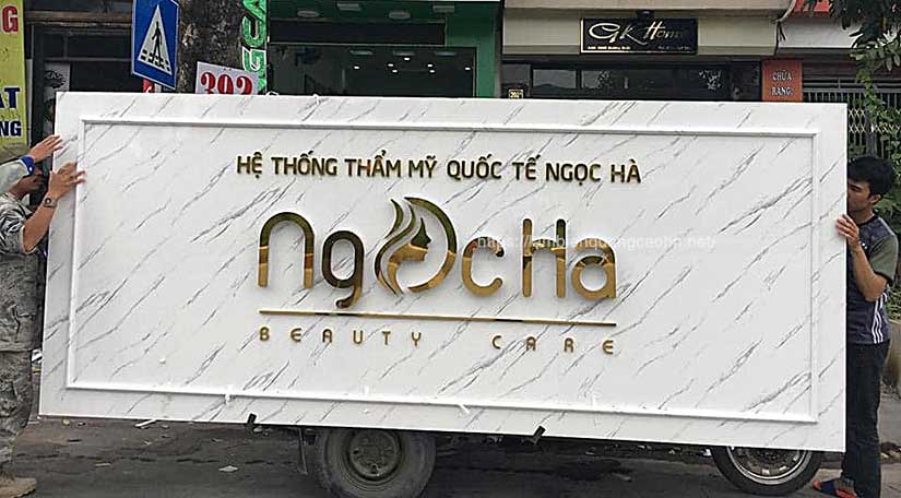 Mẫu Bảng Hiệu Trắng Đẹp