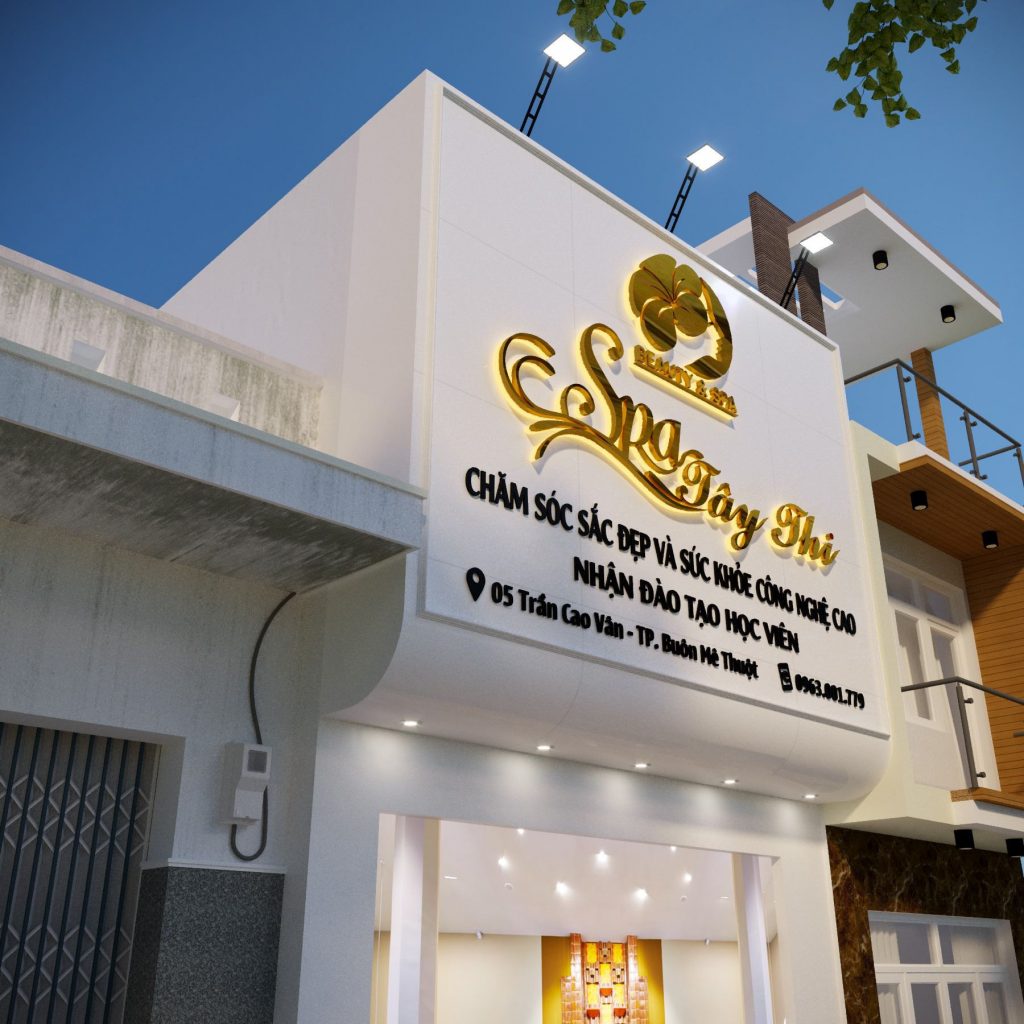 Thiết Kế Bảng Hiệu Trắng Đẹp