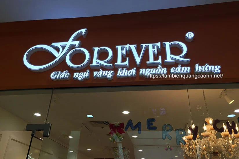 Mẫu Hộp Đèn Chữ Nổi Đẹp