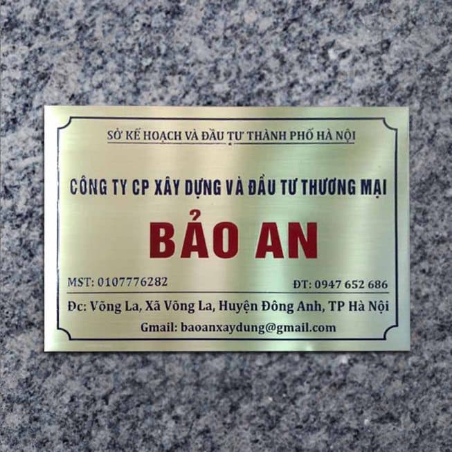Mẫu Biển Hiệu Công Ty Đẹp