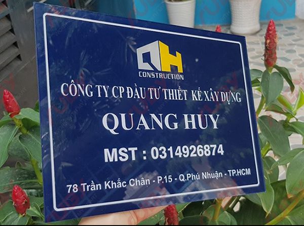 Bảng Hiệu Công Ty Xây Dựng Đẹp