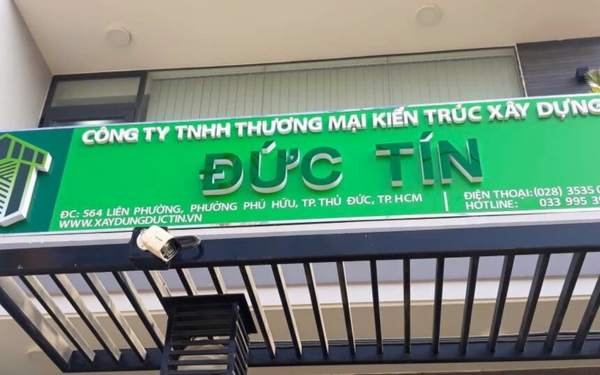 Bảng Hiệu Công Ty Xây Dựng Đẹp