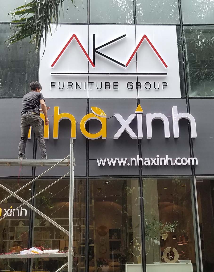 Thiết Kế Bảng Hiệu Công Ty Xây Dựng