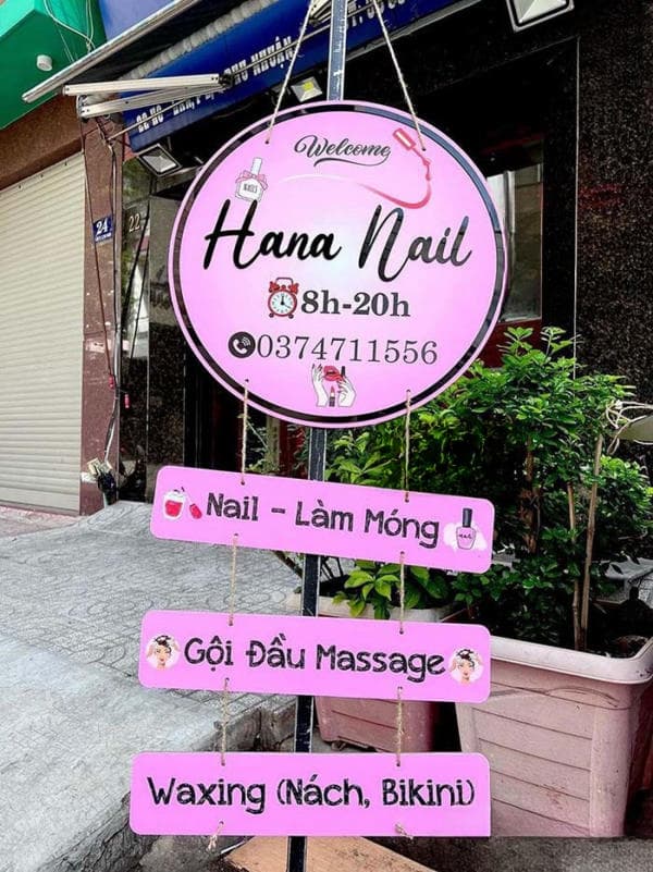 Thi Công Bảng Hiệu Nail Đẹp
