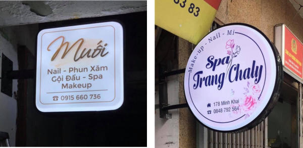 Thi Công Bảng Hiệu Nail Đẹp