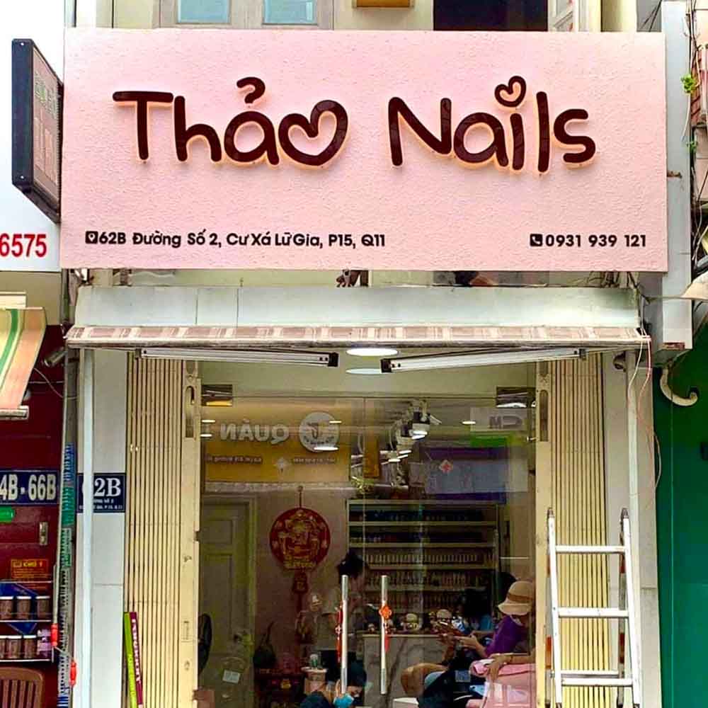 Thi Công Bảng Hiệu Nail Đẹp