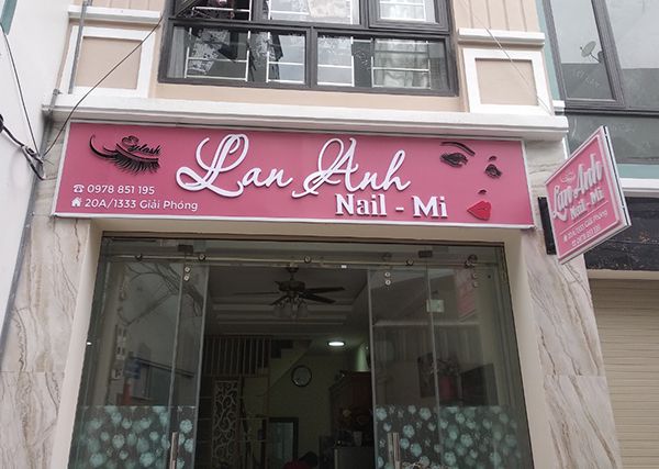 Thi Công Bảng Hiệu Nail Đẹp