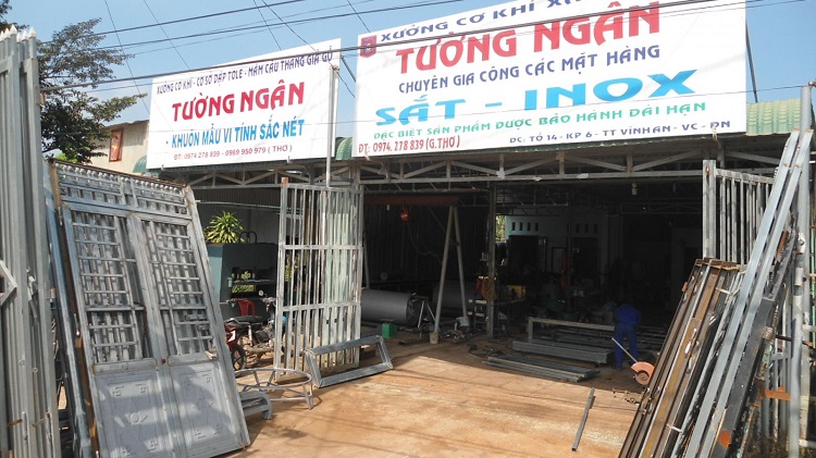 Mẫu Biển Quảng Cáo Xưởng Cơ Khí