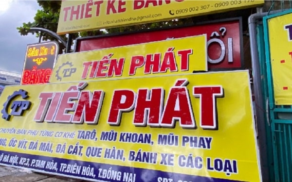 Mẫu Biển Quảng Cáo Xưởng Cơ Khí Đẹp Năm 2025