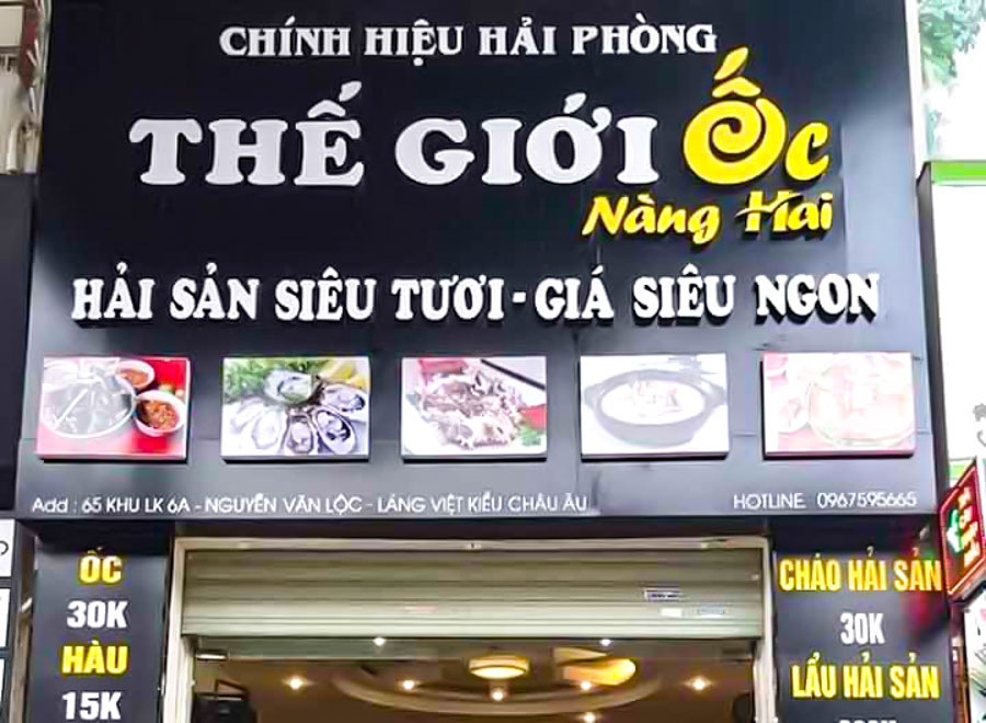 Biển Quảng Cáo Quán Ốc Đẹp