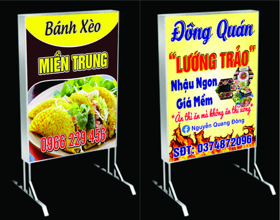 Mẫu Hộp Đèn Quán Ăn Đẹp