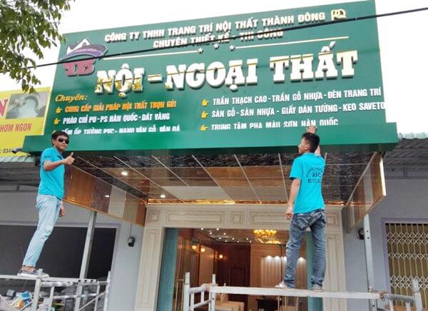 Thi Công Bảng Hiệu Công Ty Nội Thất Đẹp