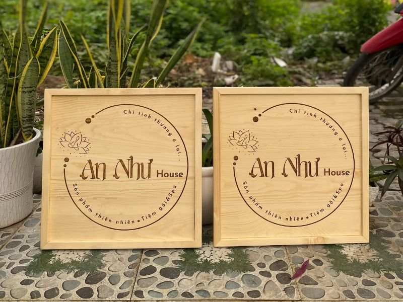 Mẫu Bảng Hiệu Gỗ Vintage Đẹp