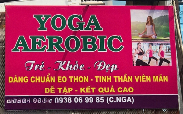Bảng Hiệu Phòng Tập Yoga