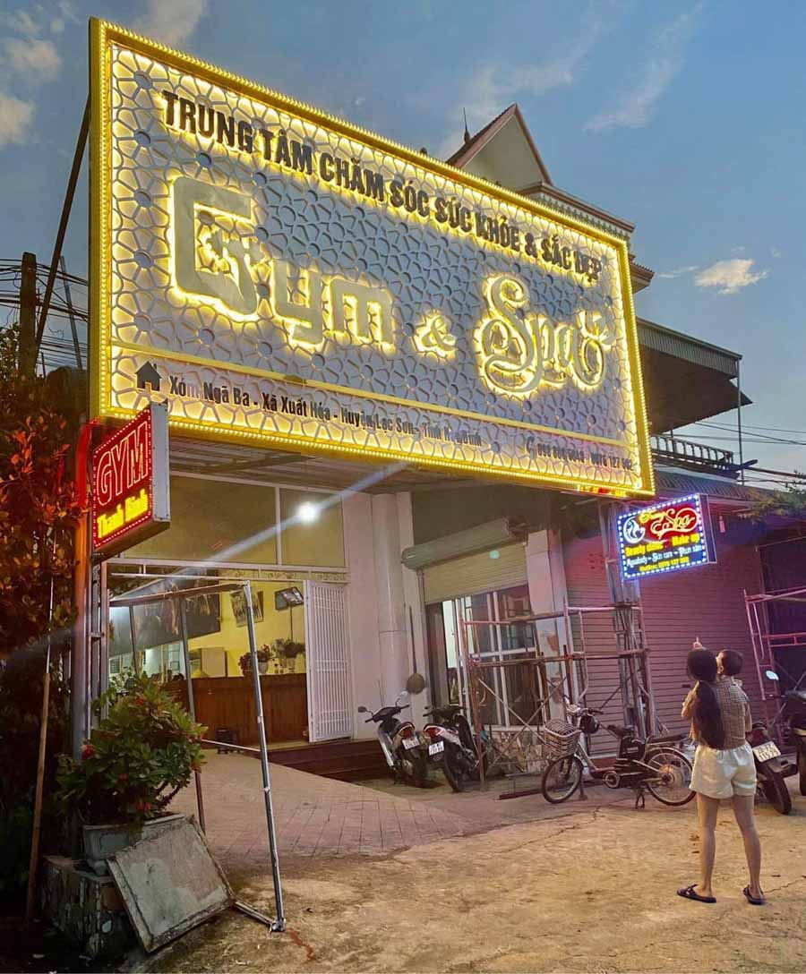 Mẫu Bảng Hiệu Phòng Tập Yoga Đẹp