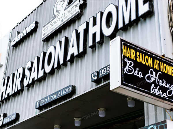 Thi Công Biển Quảng Cáo Salon Tóc Đẹp, Chuyên Nghiệp
