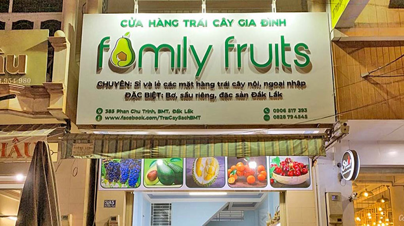 Bảng Hiệu Cửa Hàng Trái Cây Đẹp, Thu Hút Khách