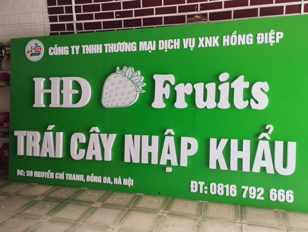 Bảng Hiệu Cửa Hàng Trái Cây Đẹp, Thu Hút Khách