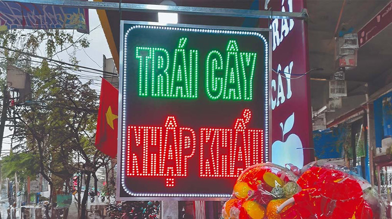 Thi Công Bảng Hiệu Cửa Hàng Trái Cây Đẹp, Bền