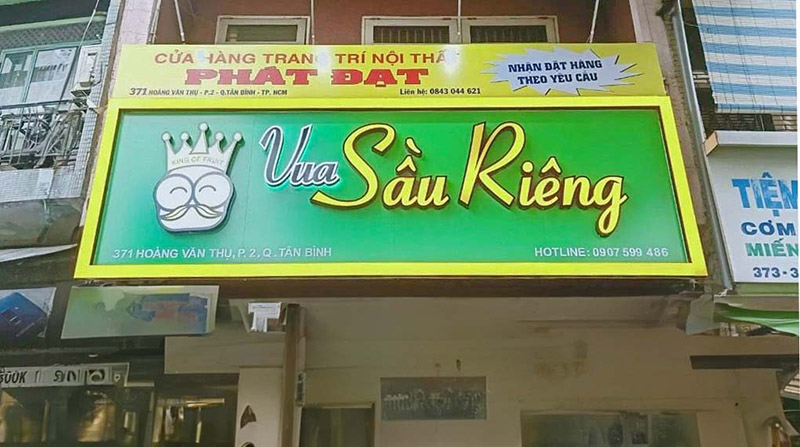 Thiết Kế Bảng Hiệu Cửa Hàng Trái Cây Đẹp, Nổi Bật