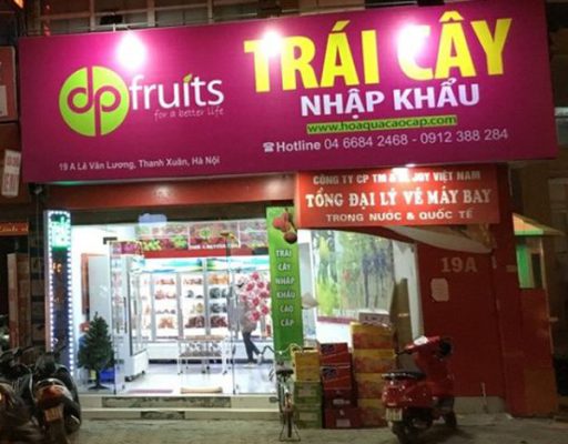 Thiết Kế Bảng Hiệu Cửa Hàng Trái Cây Đẹp, Nổi Bật