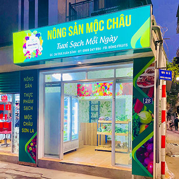 Mẫu Bảng Hiệu Cửa Hàng Trái Cây Đẹp Năm 2025
