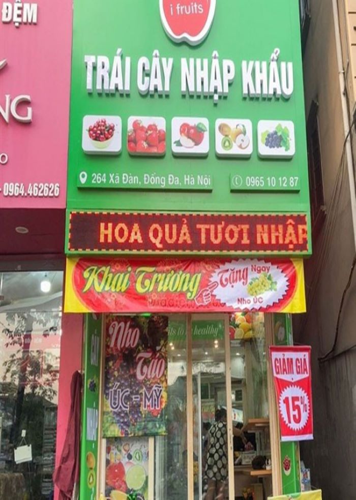 Mẫu Bảng Hiệu Cửa Hàng Trái Cây Đẹp Năm 2025