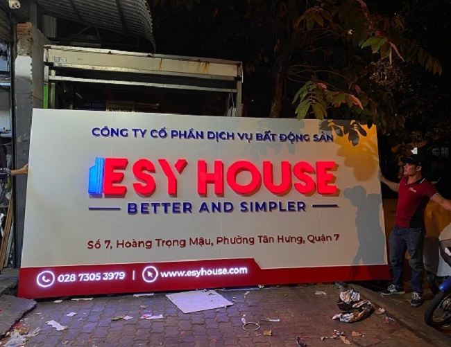Thiết Kế Bảng Hiệu Công Ty Bất Động Sản Chuyên Nghiệp