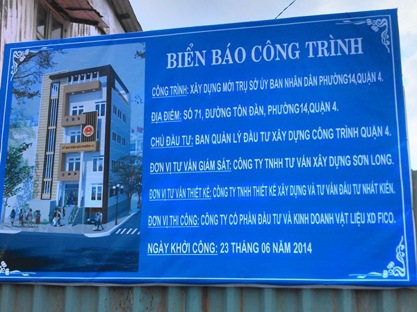 Mẫu Bảng Hiệu Thi Công Xây Dựng Đẹp, Chuẩn Công Trình