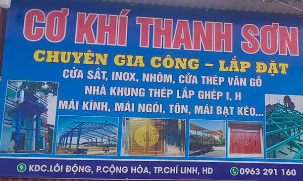 Mẫu Biển Quảng Cáo Cơ Khí Đẹp Năm 2025