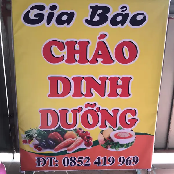Mẫu Biển Hiệu Cháo Dinh Dưỡng Đẹp