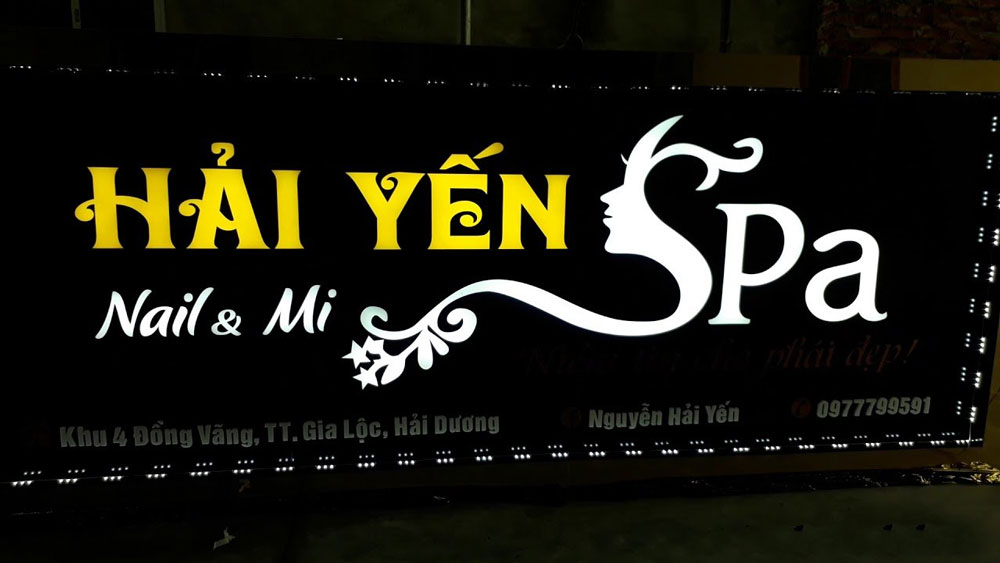 Thiết Kế Bảng Hiệu Massage Sang Trọng, Chuẩn Spa