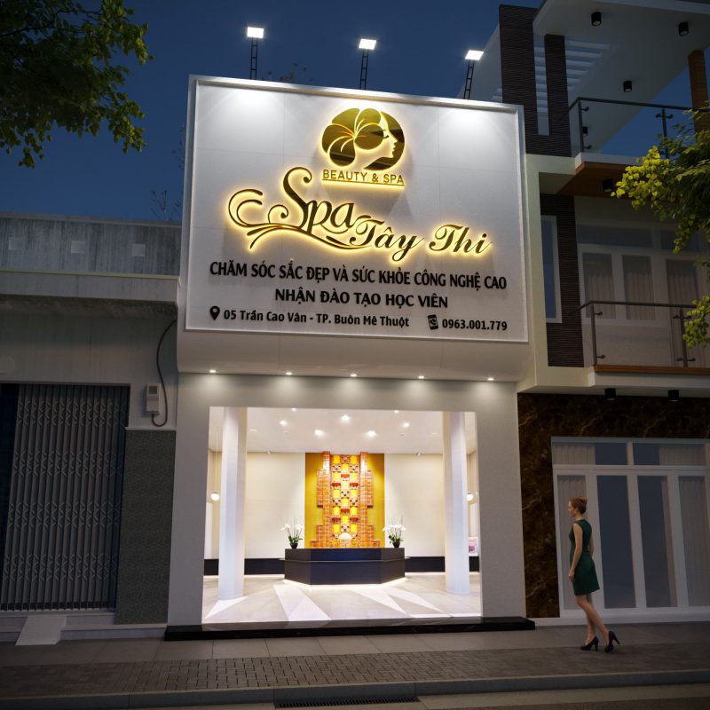 Thiết Kế Bảng Hiệu Massage Sang Trọng, Chuẩn Spa