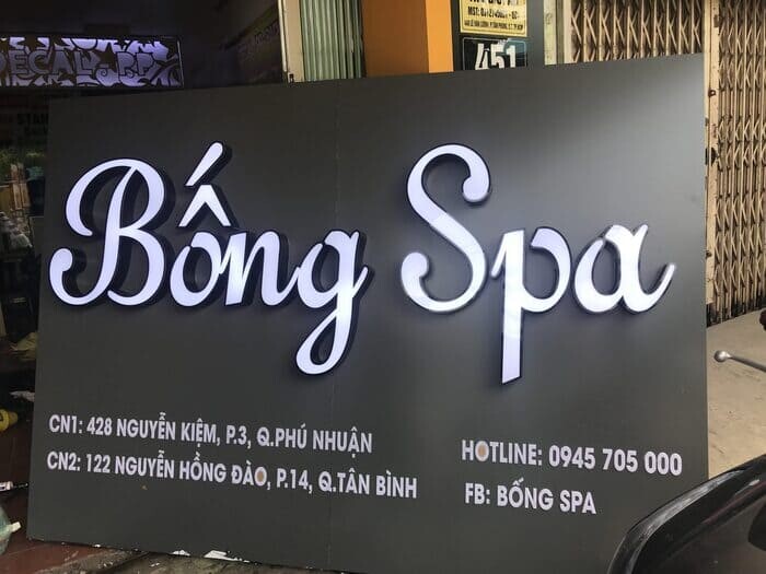 Mẫu Bảng Hiệu Massage Đẹp