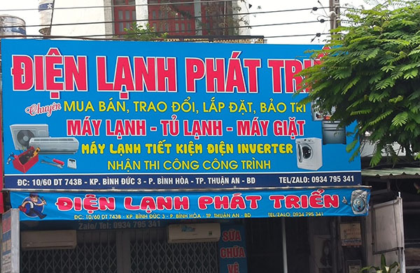 Bảng Hiệu Điện Lạnh Đẹp, Bền, Dễ Nhận Diện
