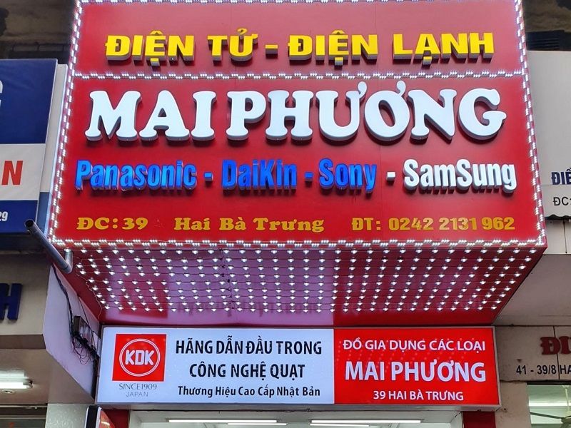 Mẫu Bảng Hiệu Điện Lạnh Đẹp, Dễ Nhận Diện