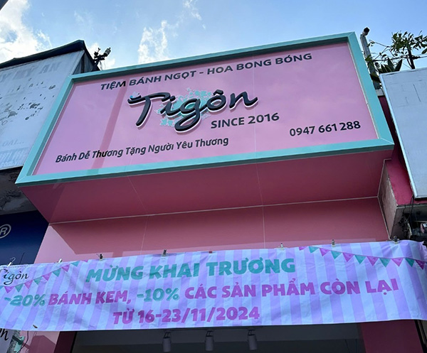 Mẫu Bảng Hiệu Tiệm Bánh Đẹp Năm 2025