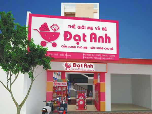 Biển Quảng Cáo Mẹ Và Bé Đẹp, An Toàn, Dễ Thương