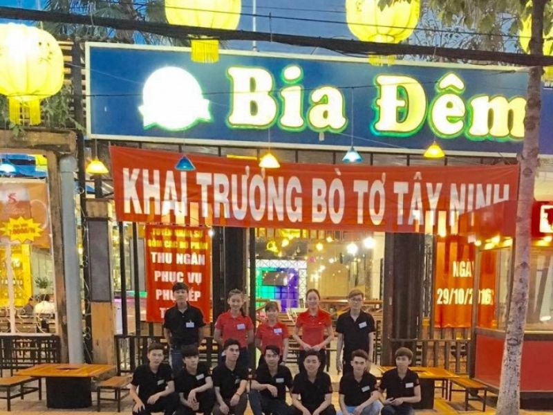 Mẫu Biển Hiệu Quán Nhậu Đẹp, Thu Hút Khách Ban Đêm