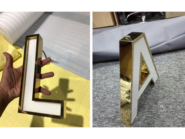 Mẫu Chữ Inox Vàng Gương Đẹp Năm 2026